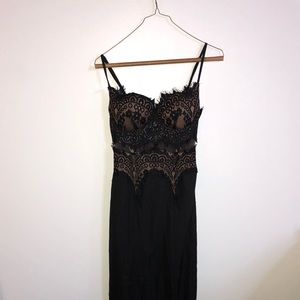 Black Lace Maxi Dress